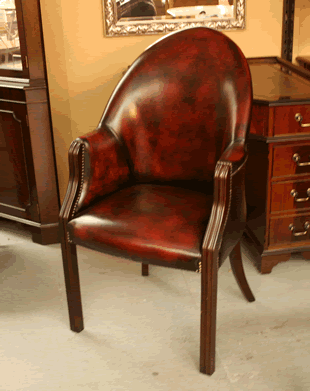 Sale Red Leather Chair