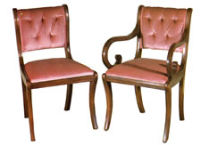 Upholstered Back Dining Chairs