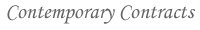 Contemporary Contracts