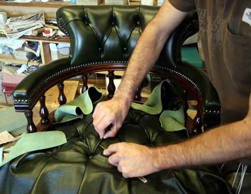 how our furniture is upholstered by hand