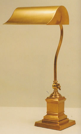 Antique Brass Bankers Lamp