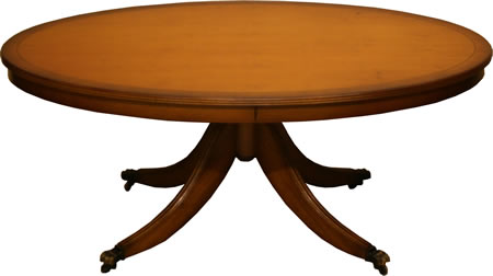 Oval Coffee Table in Yew