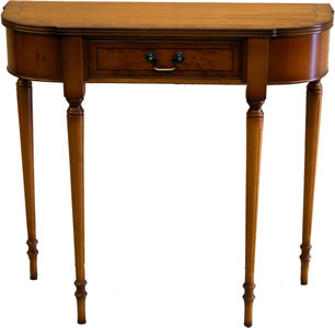 1 Drawer Bow Front Hall Table