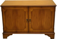 Corner Plasma Television Stand Mahogany Yew