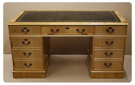 Leather topped desk