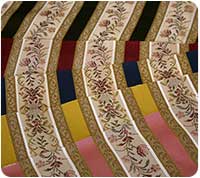 Samples of Regency striped fabric