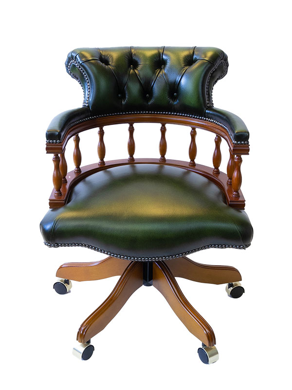 Captains Desk Chair Yew Green
