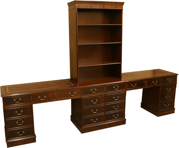 Contract Desk with Bookcase