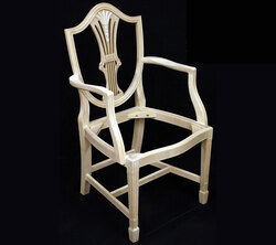 Shield Back Wheatear Carver Chair Frame