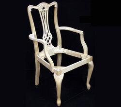 Queen Ann Carver Chair Frame