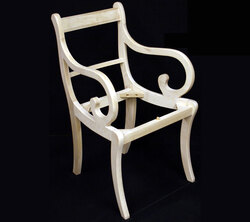 Upholstered Back Carver Chair Frame