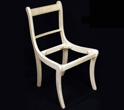 Upholstered Back Single Chair Frame