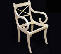 Cross Stick Carver Chair Frame