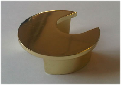 Small Brass Monitor Plate
