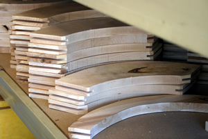 solid timber components for frame making