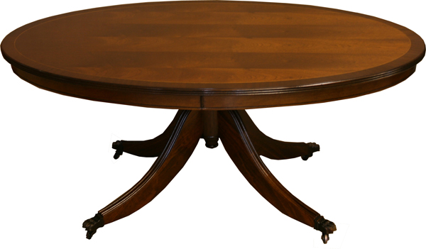 Oval Coffee Table with Rim