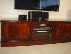 Mahogany television cabinet